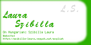 laura szibilla business card